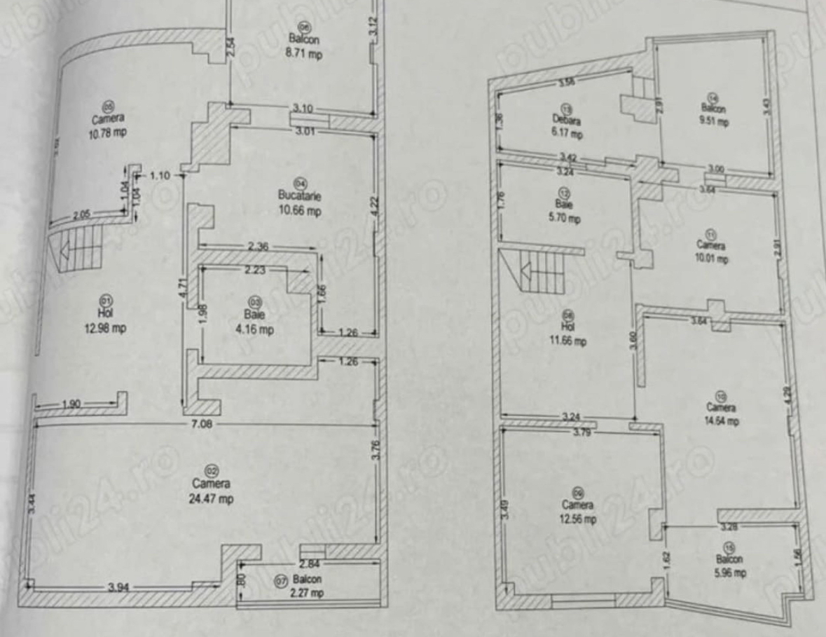 Apartament cu scara interioara linga Casa Tineretului