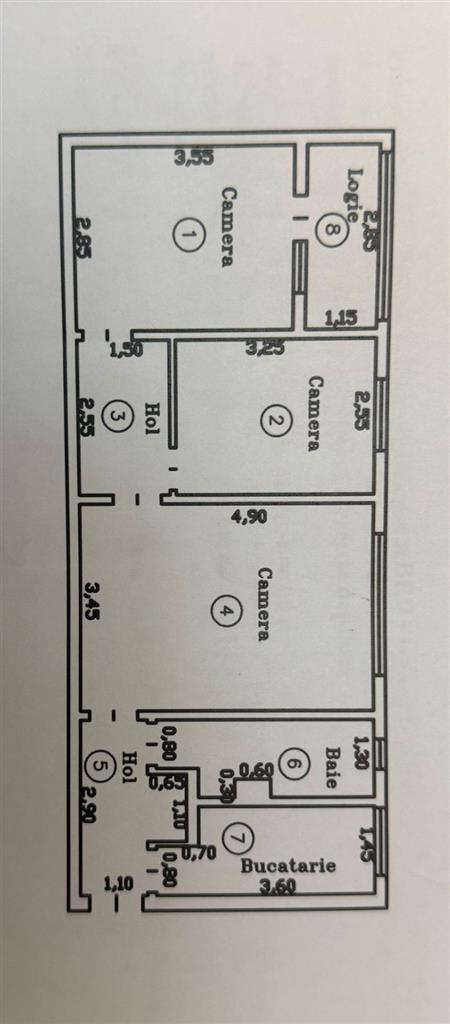 Apartament cu 3 camere lingă sens la Reșiței