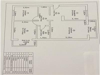 Decomandat, renovat complet nou, cu 2 bai